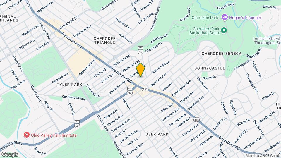 2017 Eastern Pky Map and Location Details