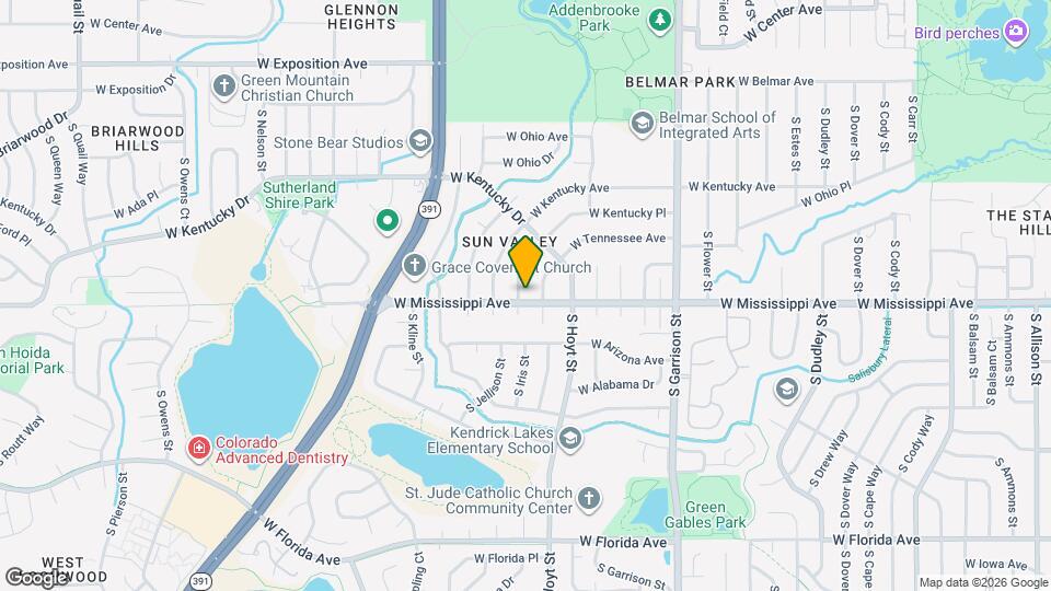 1092 S Iris St, Unit 5D Mapa y Detalles de la Ubicación