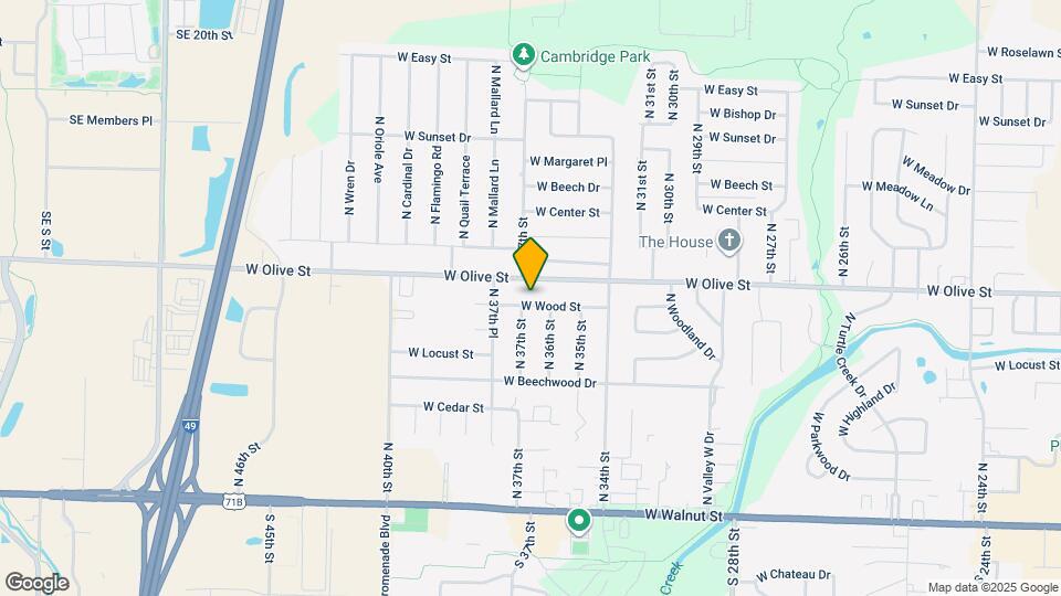 3611 W Wood St Map and Location Details