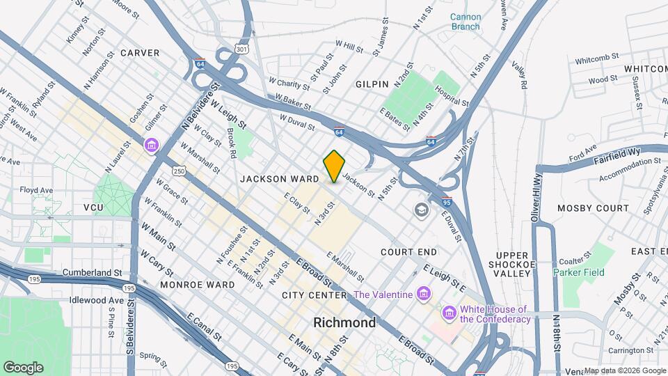 208-212 E Leigh St Mapa y Detalles de la Ubicación