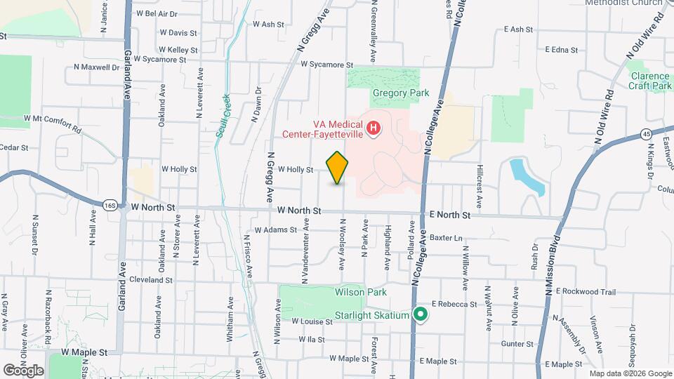 1201 N Woolsey Ave Map and Location Details