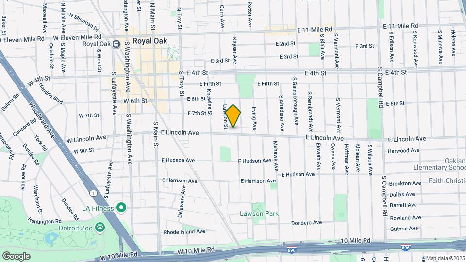 613 E Lincoln Ave Map and Location Details