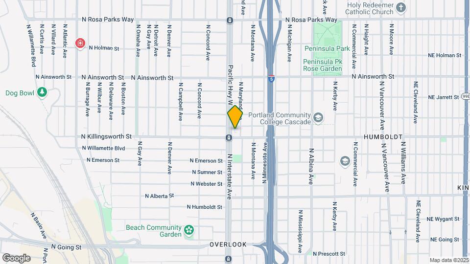 1455 N Killingsworth St Map and Location Details