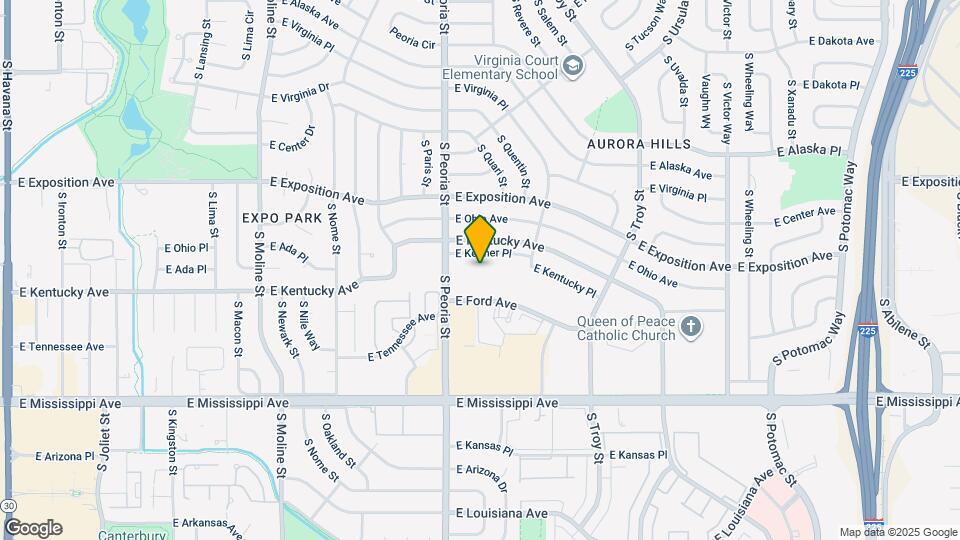 12172 E Kepner Pl Map and Location Details