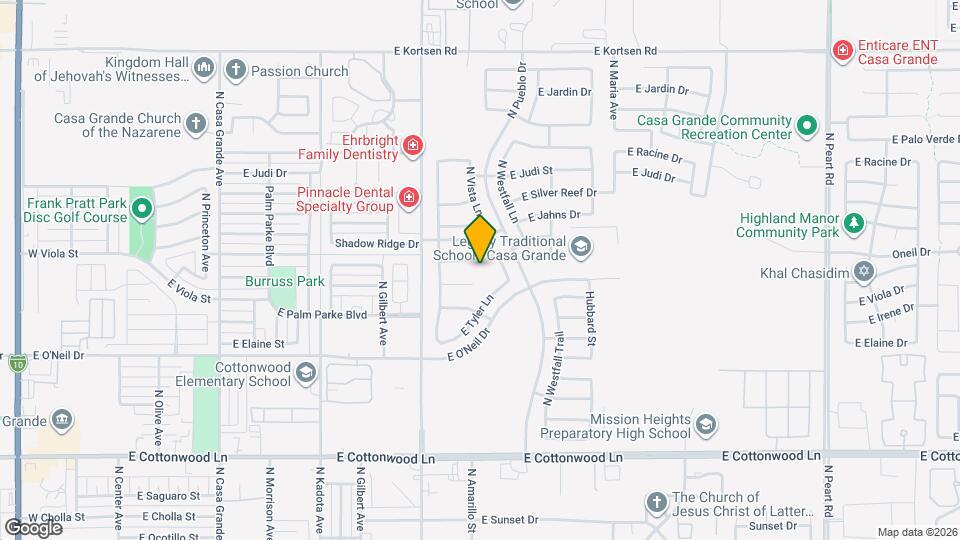 1153 E Gabrilla Dr Map and Location Details