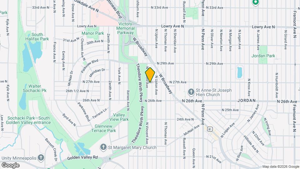 2654 N Vincent Ave Map and Location Details