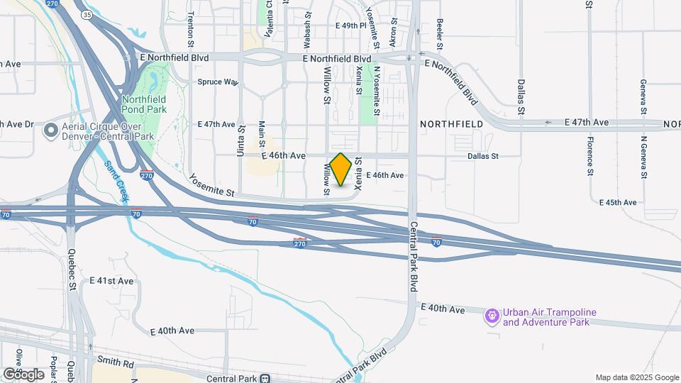 Northfield Flats Mapa y Detalles de la Ubicación