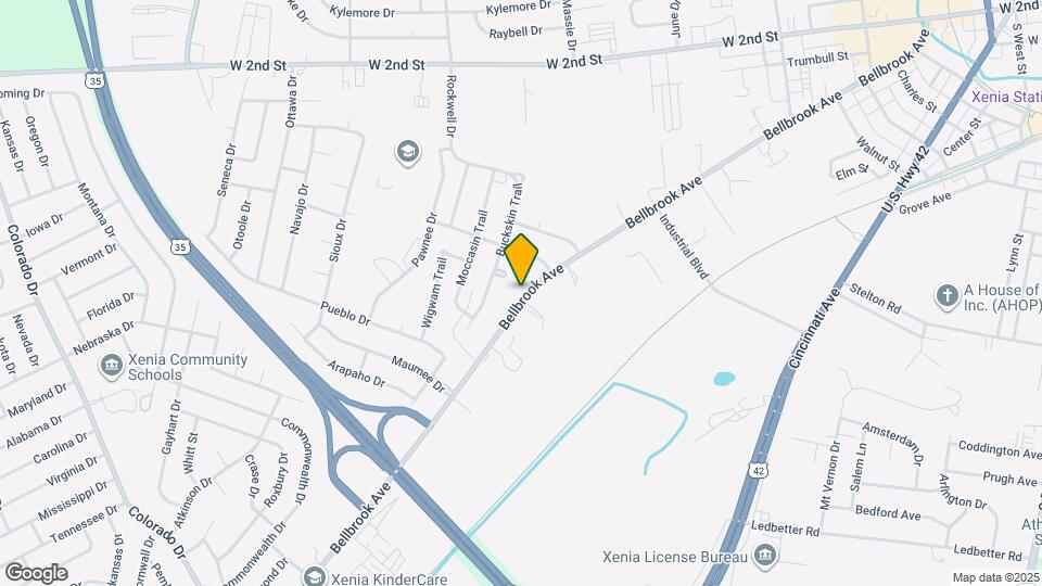 1196 Bellbrook Ave Map and Location Details