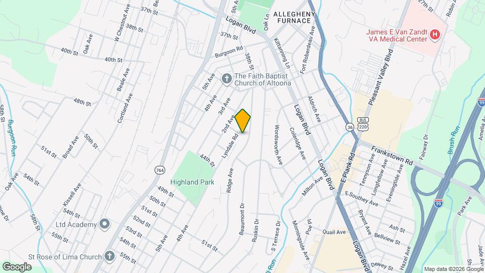 206 Ridge Ave Mapa y Detalles de la Ubicación