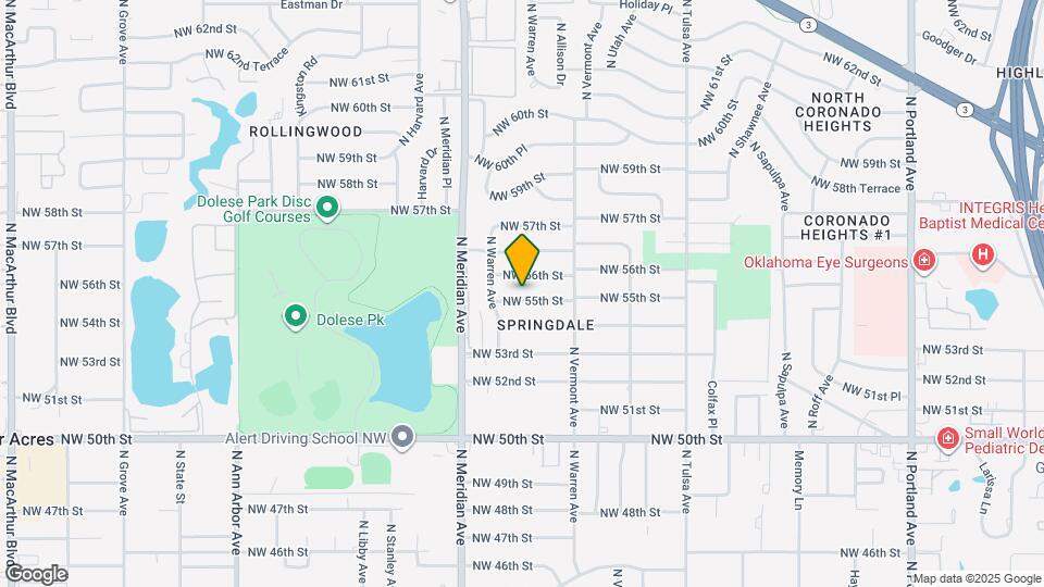 4401 Northwest 55th Street Mapa y Detalles de la Ubicación