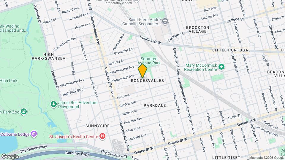 78 Wright Ave, Unit 3rd Floor Map and Location Details