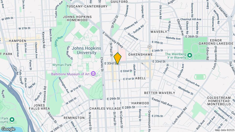 3210 N Calvert St Map and Location Details