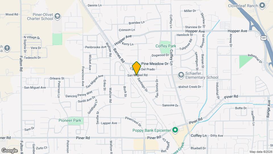 3497 Santiago Dr Map and Location Details
