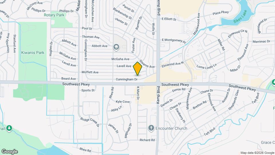 2920 Cunningham Dr Map and Location Details