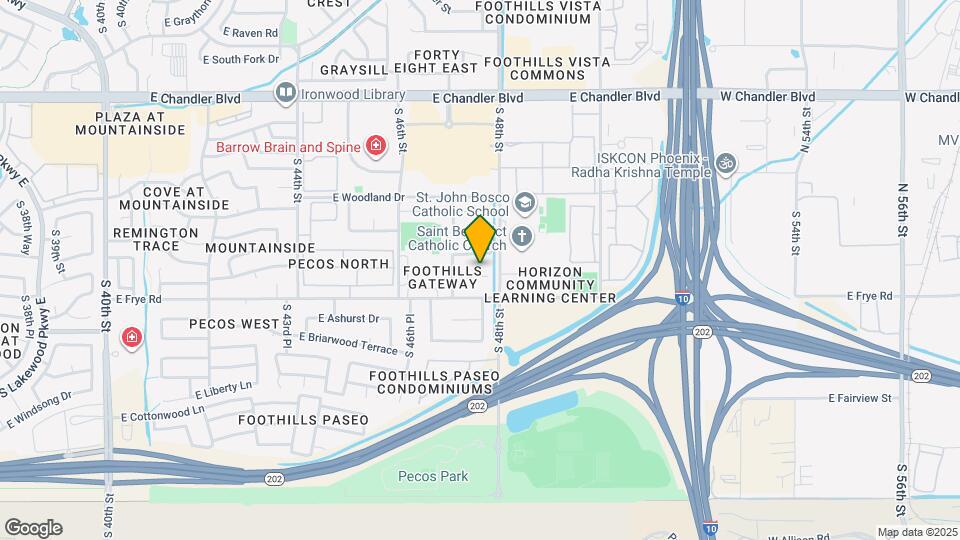 4734 E Tanglewood Dr Map and Location Details