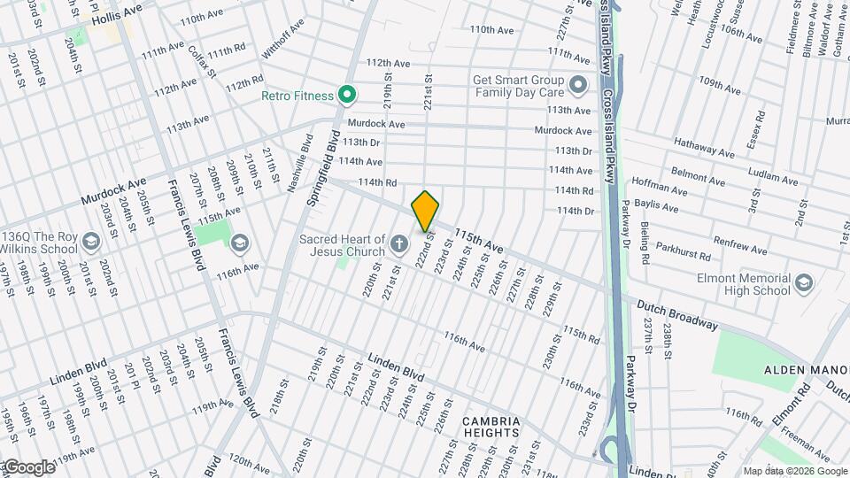 115-22 222nd St Map and Location Details