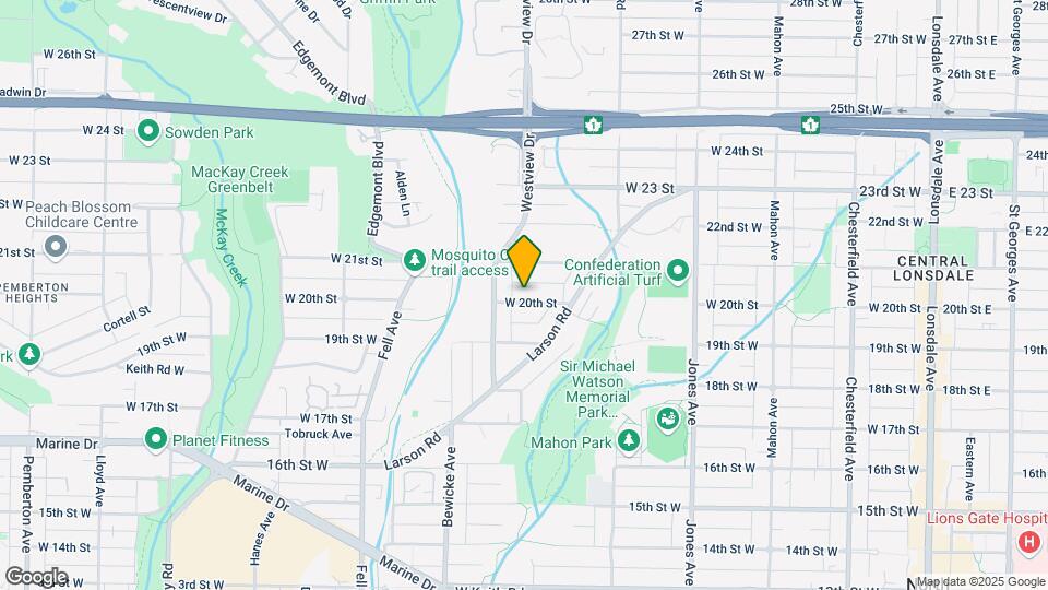 546 20th St W Map and Location Details