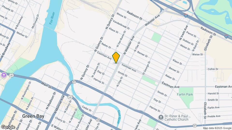 1017 N Webster Ave Map and Location Details