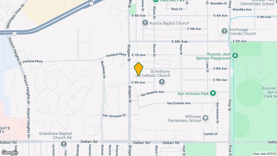 3925 E 9th Ave Map and Location Details