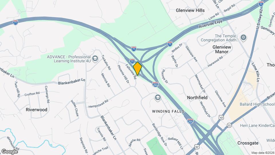 2311 Fallsview Rd Map and Location Details