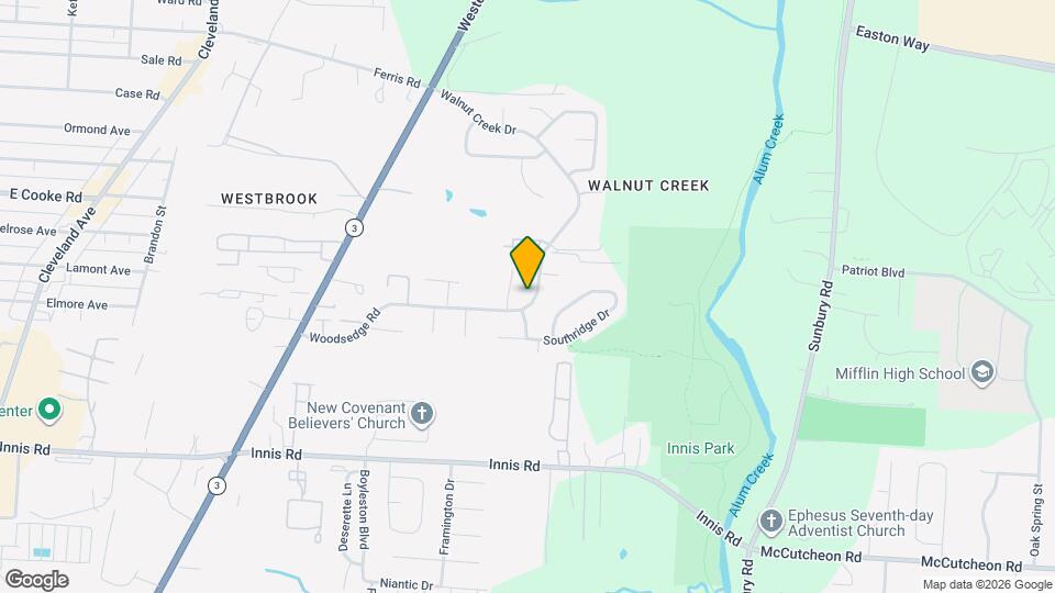 3519 Walnut Creek Dr Map and Location Details