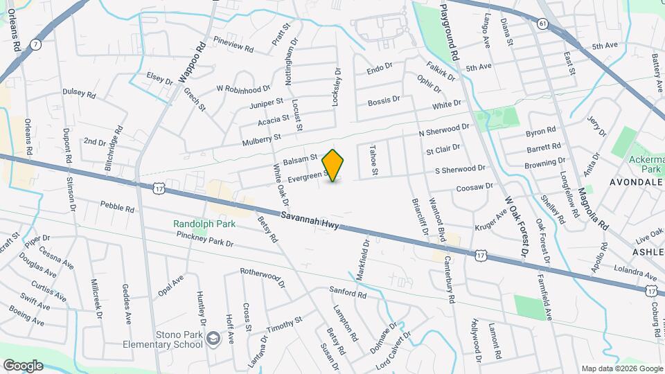 635 Sequoia St Map and Location Details