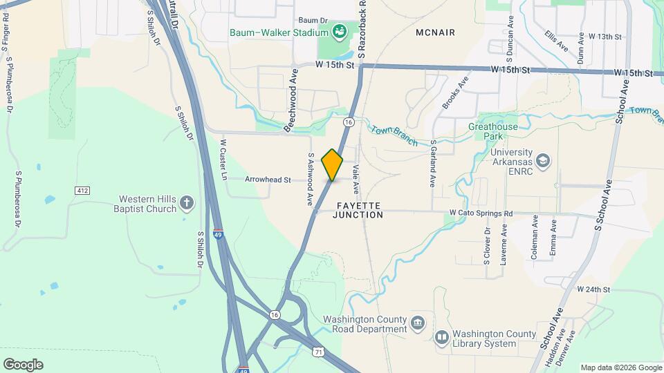 Razorback Row Mapa y Detalles de la Ubicación