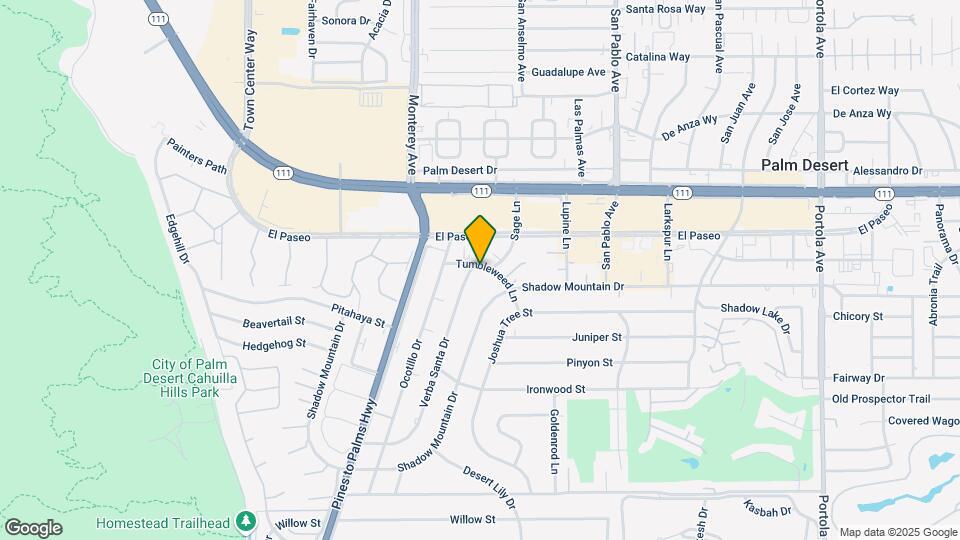 73201 Tumbleweed Ln Map and Location Details