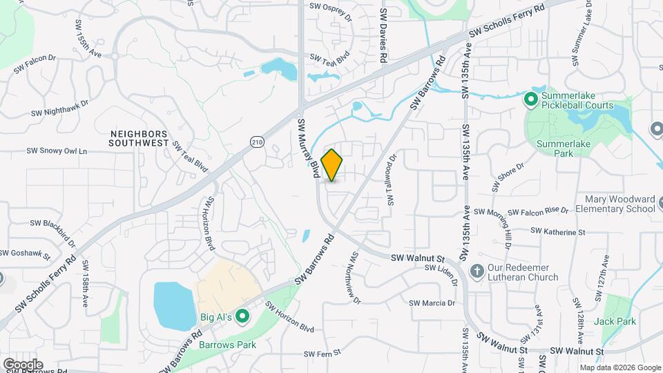 14241 SW Barrows Rd Mapa y Detalles de la Ubicación