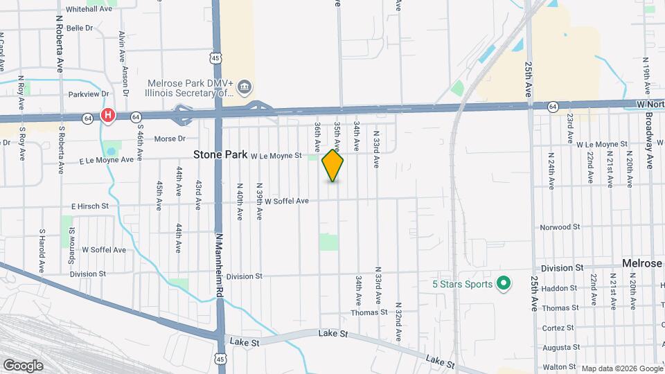 1712 35th Ave, Unit 1 Map and Location Details