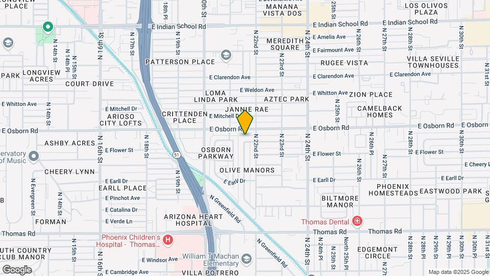 2132 E Mulberry Dr Map and Location Details