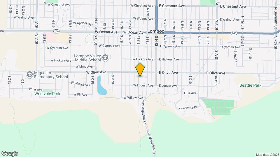 418 S J St Map and Location Details