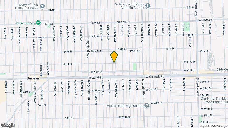 2100 Lombard Ave Map and Location Details