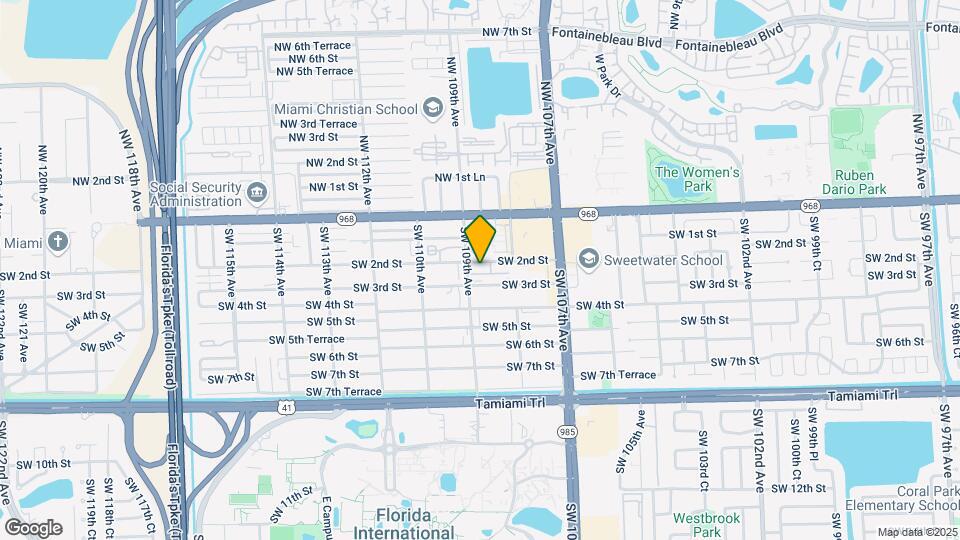 10874 SW 2nd St Mapa y Detalles de la Ubicación