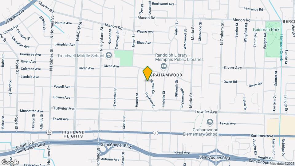 846 Freeman St Map and Location Details