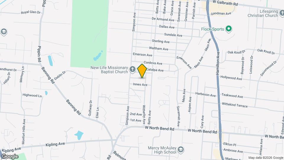 2027 Highland Ave Map and Location Details