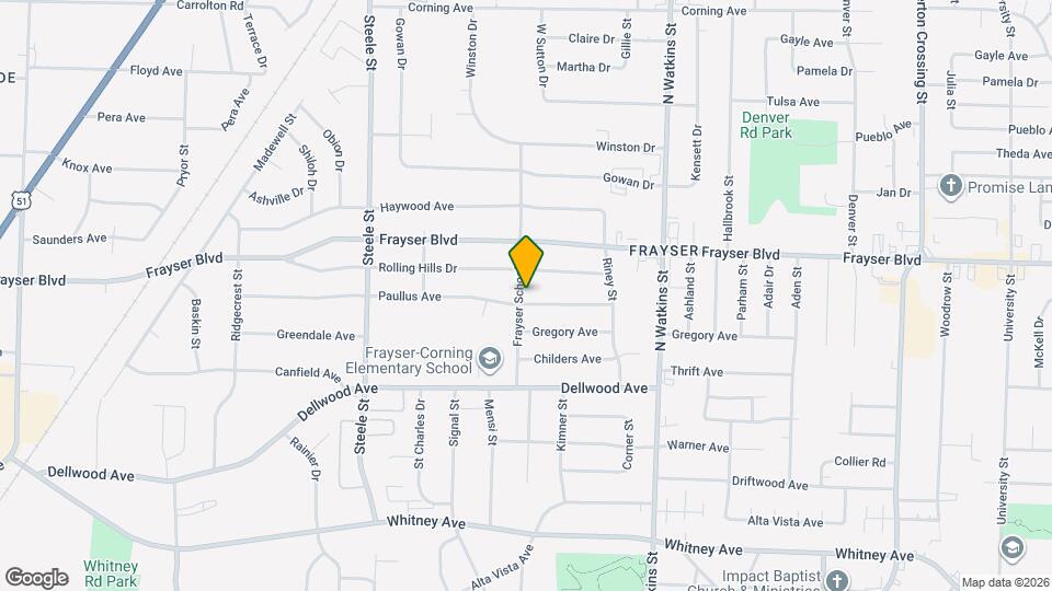 3314 Frayser School Dr, Unit 106 Map and Location Details