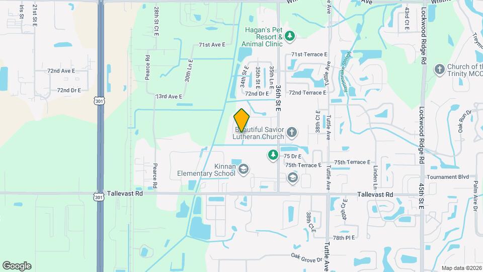 3540 74th Ave Cir E Map and Location Details