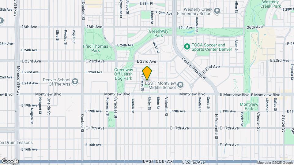 8055 E 21st Ave Map and Location Details