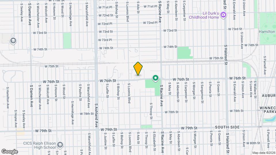 1330 W 78th St, Unit 3 Map and Location Details