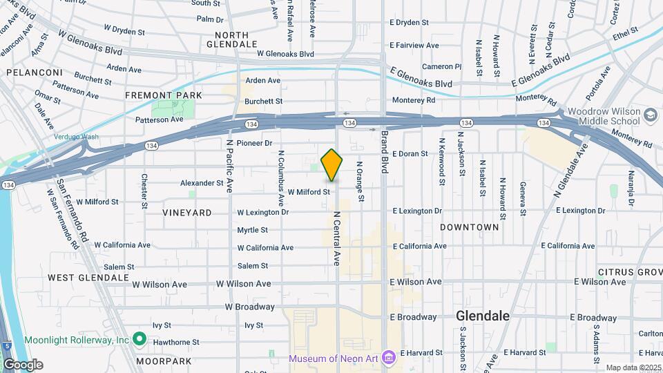 505-507 N Central Ave Mapa y Detalles de la Ubicación