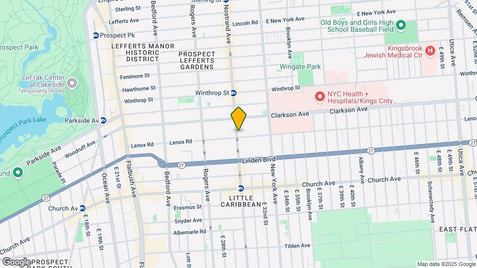 1337 Nostrand Ave Map and Location Details