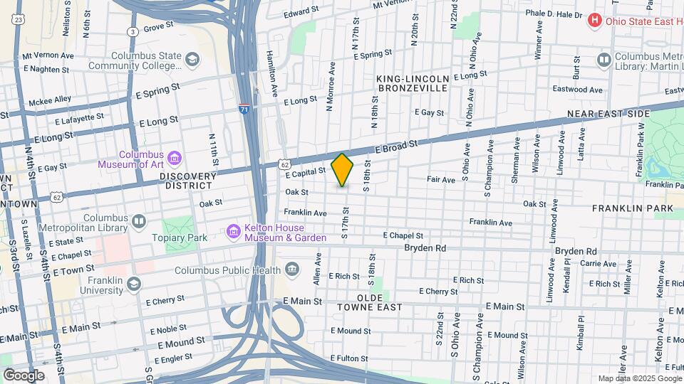 846 Oak St Map and Location Details