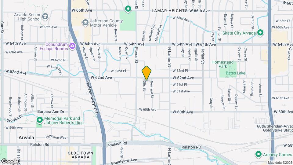 6174 Otis St Map and Location Details