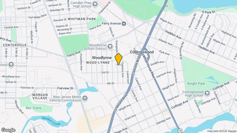 218 Evergreen Ave, Unit A Map and Location Details