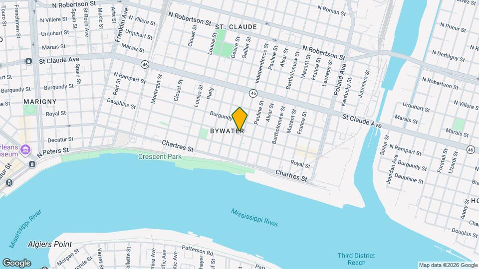 3616-3616 Dauphine St Map and Location Details