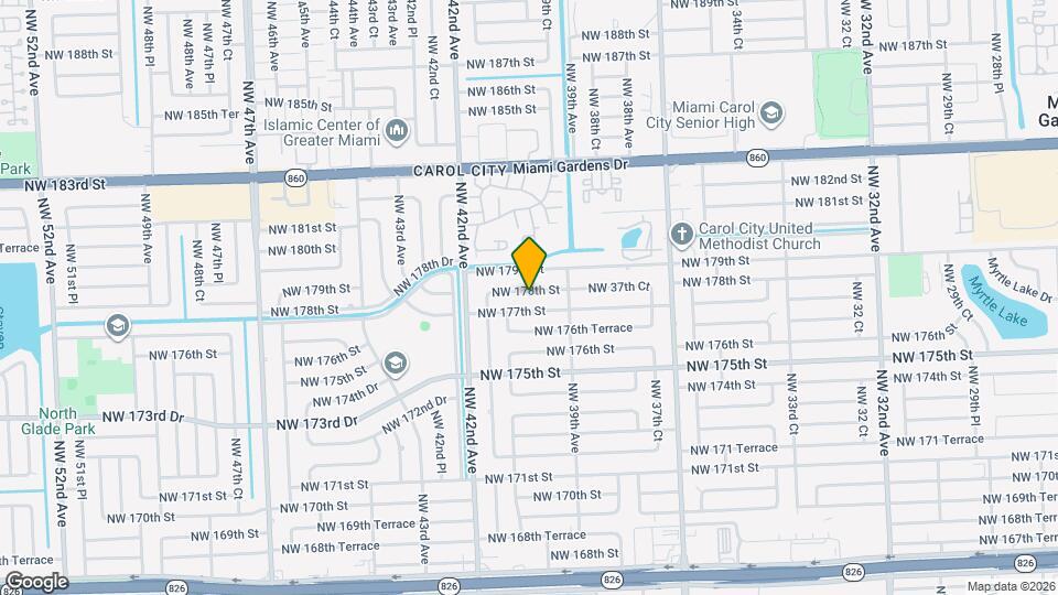 3960 NW 178th St Mapa y Detalles de la Ubicación