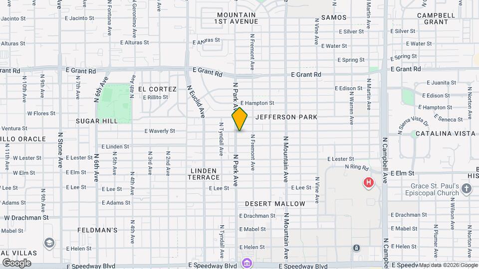 1008 E Waverly St, Unit #2 Map and Location Details
