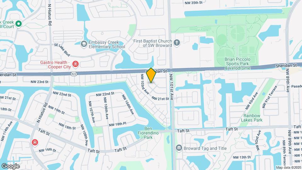 2301 NW 102nd Way Map and Location Details