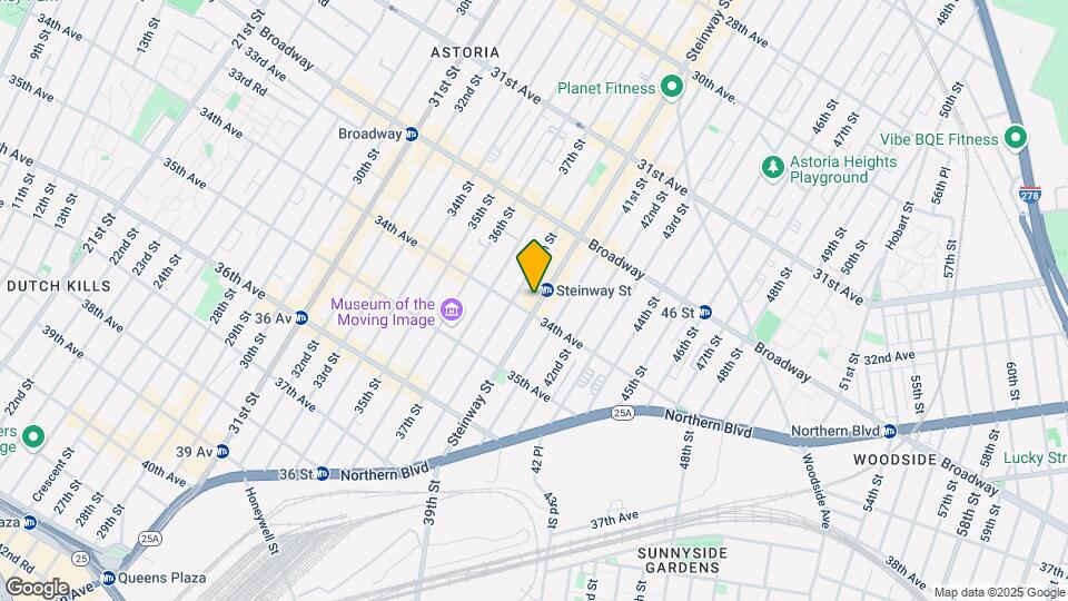 32-78 Steinway St Mapa y Detalles de la Ubicación